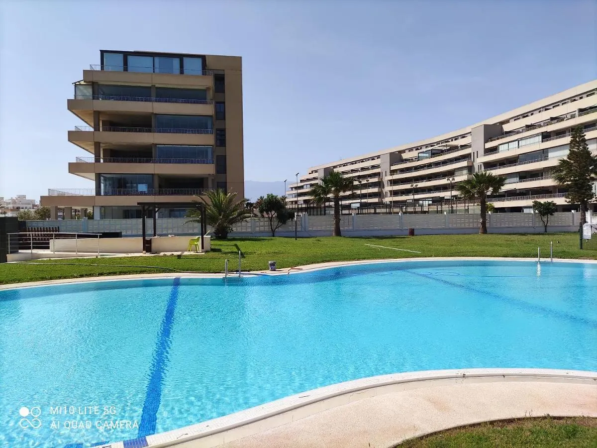 Apartamento De Lujo En Primera Linea Playa, Piscina, Tenis, Padel, Gimnasio, Wifi, Garaje Roquetas de Mar 0*,